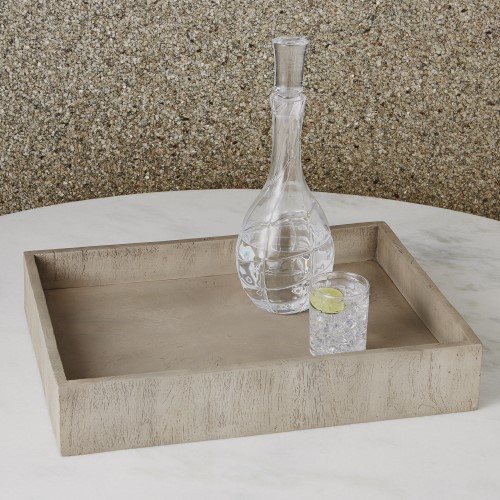 Driftwood Rectangular Tray-Grey Driftwood Rectangular Tray-Grey