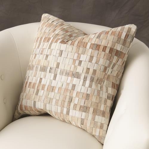 Brick weave Pillow-Hair-on-hide Brick weave Pillow-Hair-on-hide
