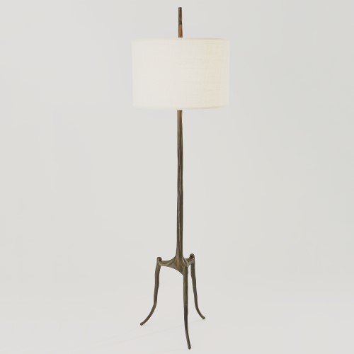 Trident Floor Lamp-Bronze Trident Floor Lamp-Bronze