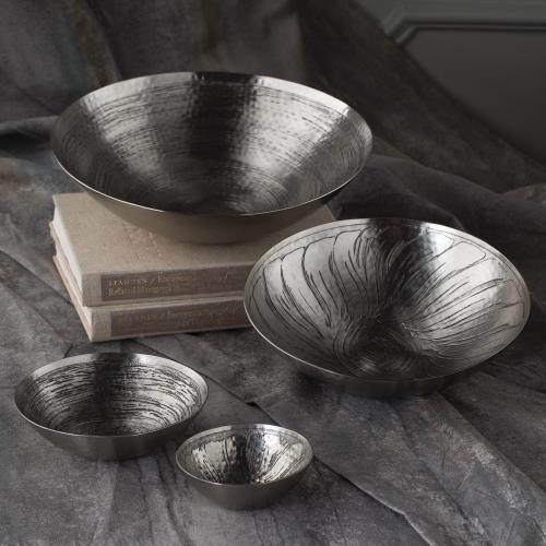 Sun Etch Bowl-Antique Nickel-XLg Sun Etch Bowl-Antique Nickel-XLg