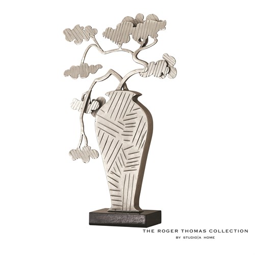 Ming Bonsai Sculpture-Antique Nickel Ming Bonsai Sculpture-Antique Nickel