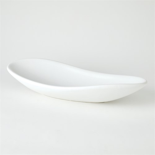Oblong Platter Bowl-Matte White