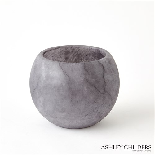 Alabaster Ball Bowl-Grey