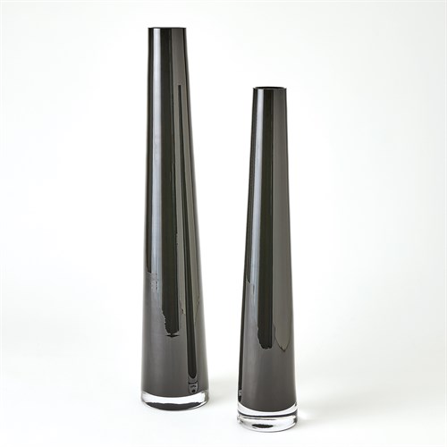 Glass Tower Vase Collection-Black