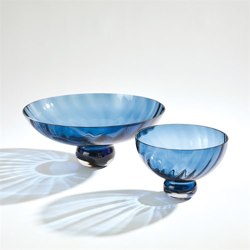Ball Footed Bowls-Blue
