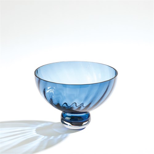 Ball Footed Bowl-Blue-Sm
