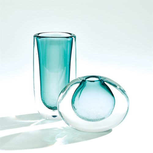 Micro Bubble Vases-Azure