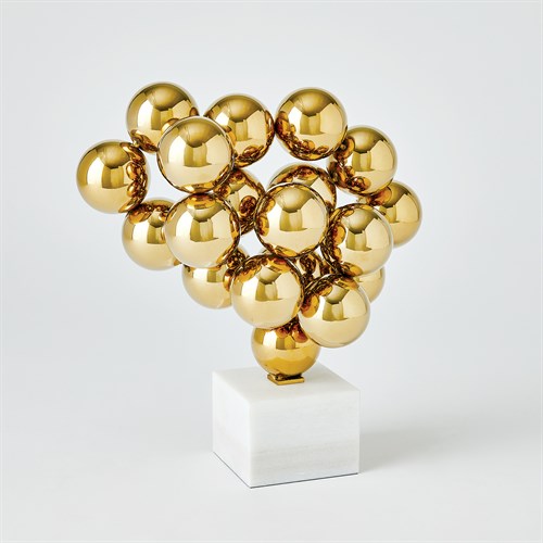 Sphere Sculpture-Brass