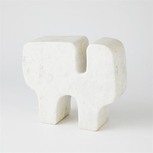 Abstract Marble Sculpture-White Banswara Marble