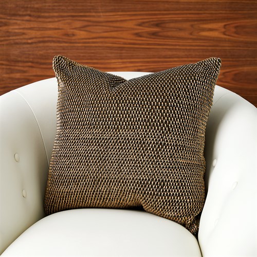 Chainmail Beaded Pillow-Gold