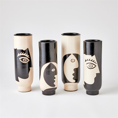 Hombra and Simple Face Vases
