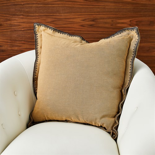 Stitched Pillow-Gold