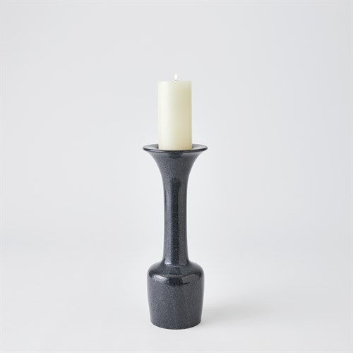 Calyx Candle Holder-Black-Lg