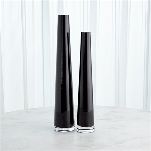 Glass Tower Vase CollectionBlack