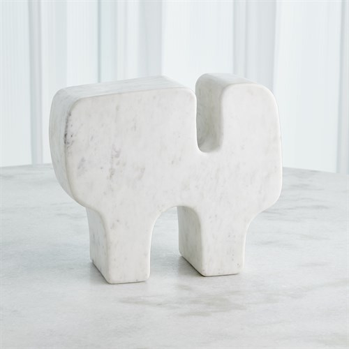 Abstract Marble Sculpture-White Banswara Marble