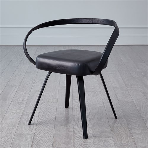 All Leather Chair-Black