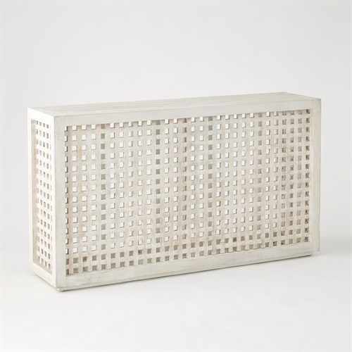 Driftwood Lattice Console Driftwood Lattice Console
