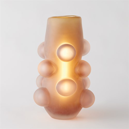 Bubbled Lamp-Amber/Frost