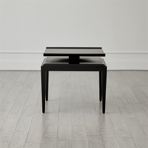 Poise Side Table-Black Satin