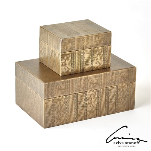 Kokoro Etched Boxes-Brass