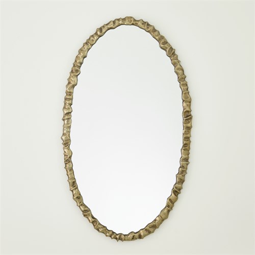 Artiste Oval Mirror-Brass