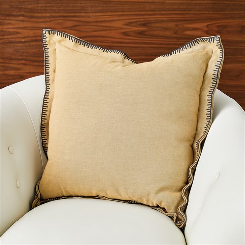 Stitched Pillow-Gold
