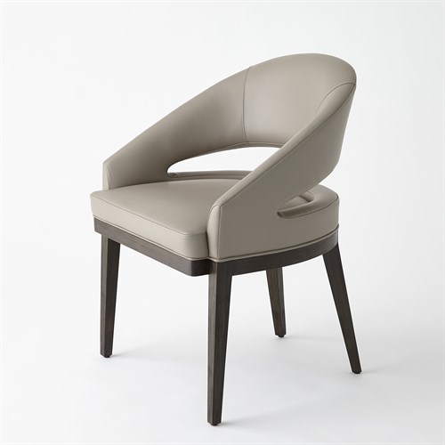 Alcott Dining Chair-Grey Leather