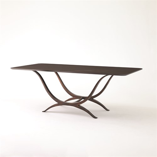 Chorda Dining Table-Bronze-Rectangle