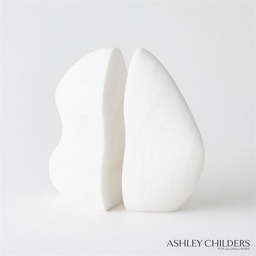 Amorph Bookends-Pair-White