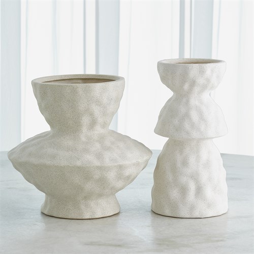 Étienne and Antoine Vase Collection-Volcanic White