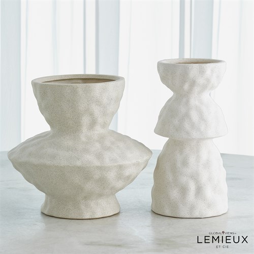 Étienne and Antoine Vase Collection-Volcanic White
