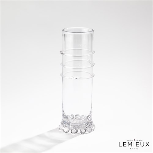 Verre Lisse Vase-Clear