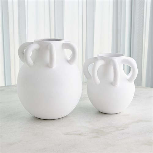 Amphora Loop Vase Collection-White