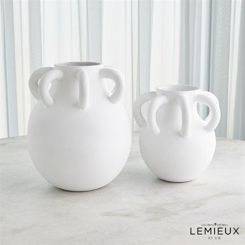 Amphora Loop Vase Collection-White