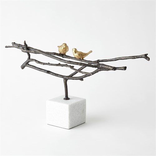 Nesting Birds Sculpture-Bronze
