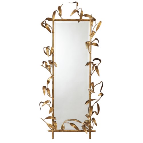 Bamboo Mirror w/Gold Finish Bamboo Mirror w/Gold Finish