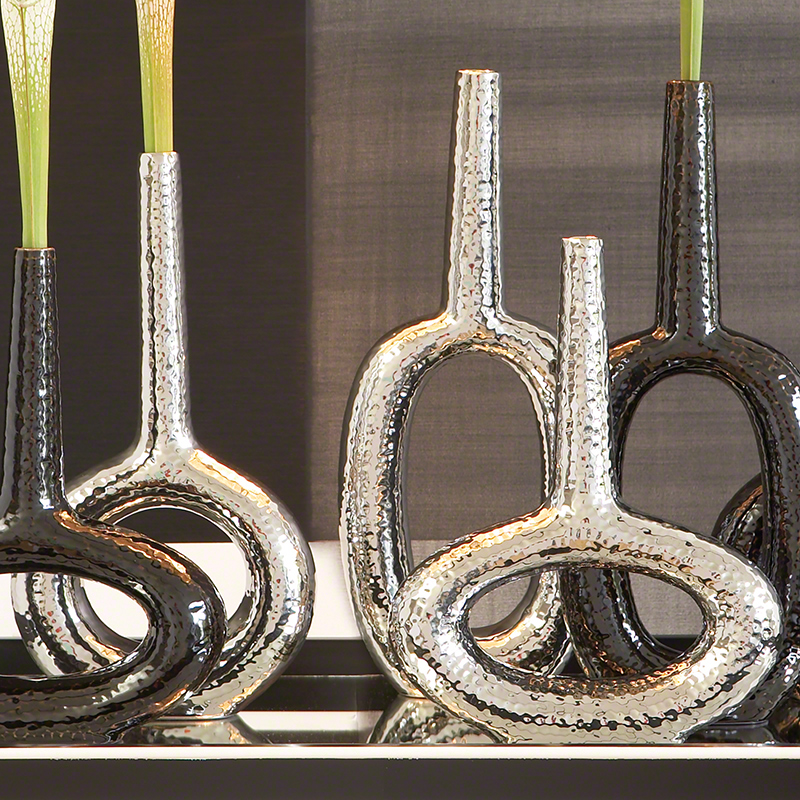 Keyhole Vase-Silver Keyhole Vase-Silver
