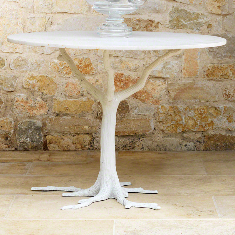 White Faux Bois Dining Table White Faux Bois Dining Table