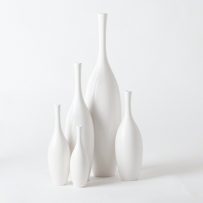 Juggler Vase-Blanc Juggler Vase-Blanc
