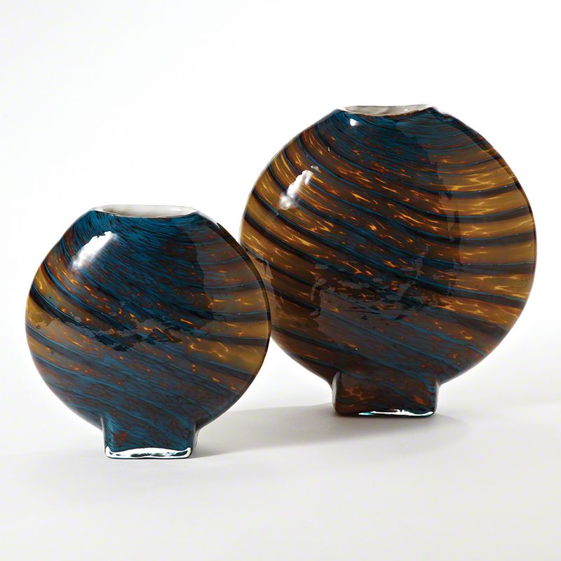 Cobalt Gold Swirl Vase Cobalt Gold Swirl Vase