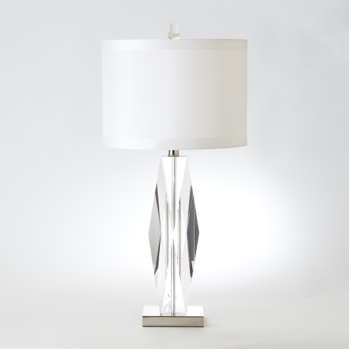 Faceted Crystal Lamp