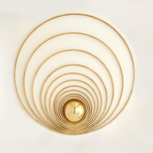 Radial Sphere Panel-Gold Leaf Radial Sphere Panel-Gold Leaf