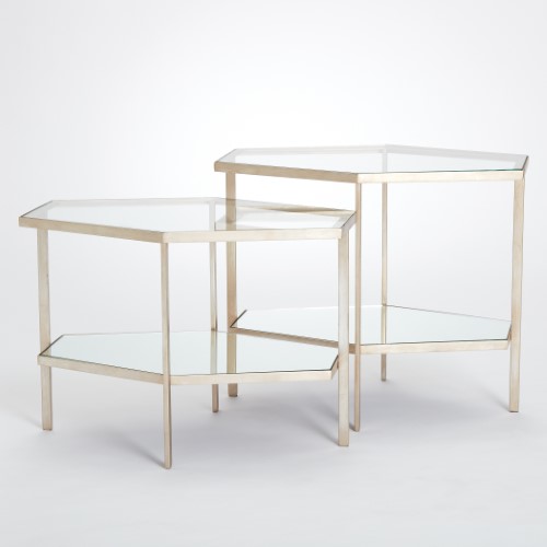 Hexagon Table-Silver Hexagon Table-Silver