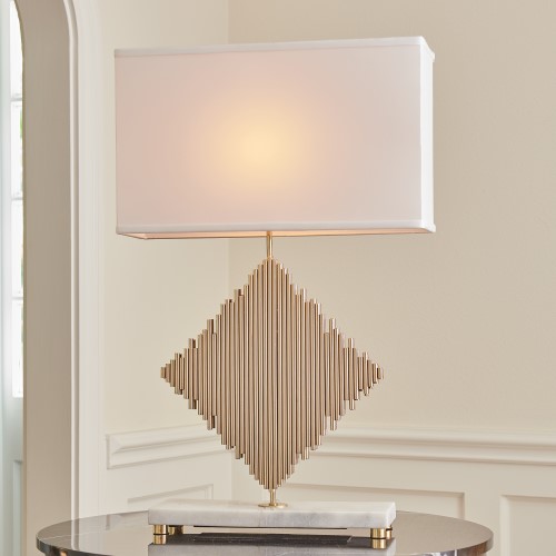 Diamond Rods Lamp-Brass Diamond Rods Lamp-Brass