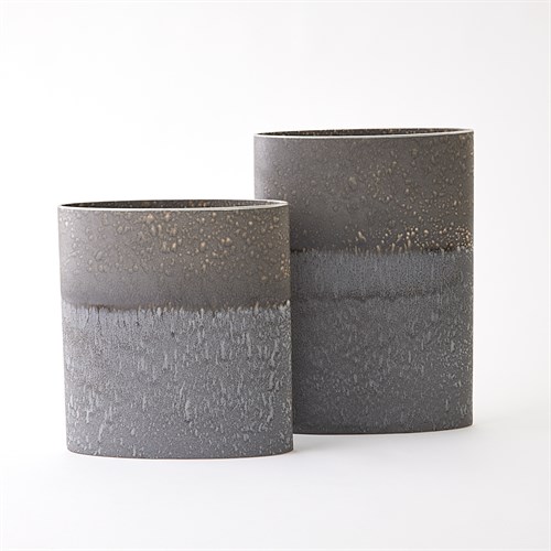 Tuba Vases-Reactive Grey