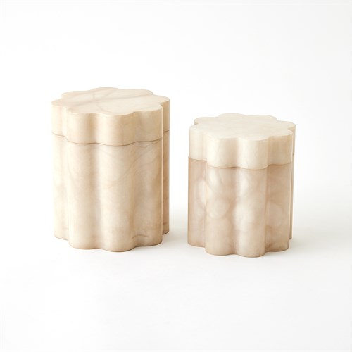 Cumulus Alabaster Tall Boxes-Cream