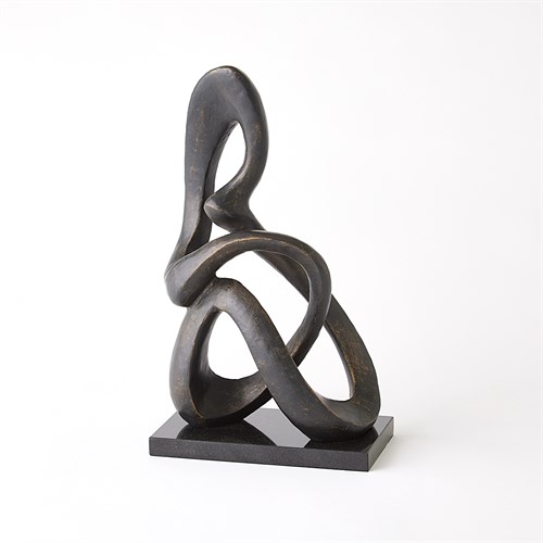 Sitting Loop Sculpture-Bronze