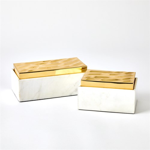 Shimmer Boxes-Brass