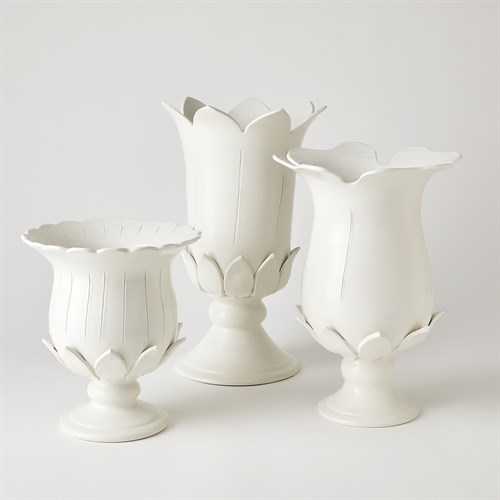 Blossom Vases-Matte White