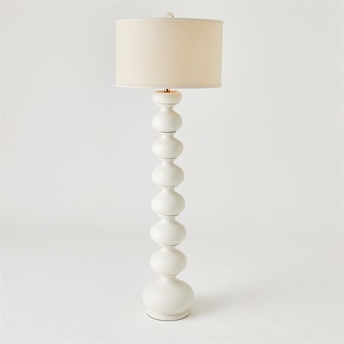 Stacked Bulb Lamps-Matte White